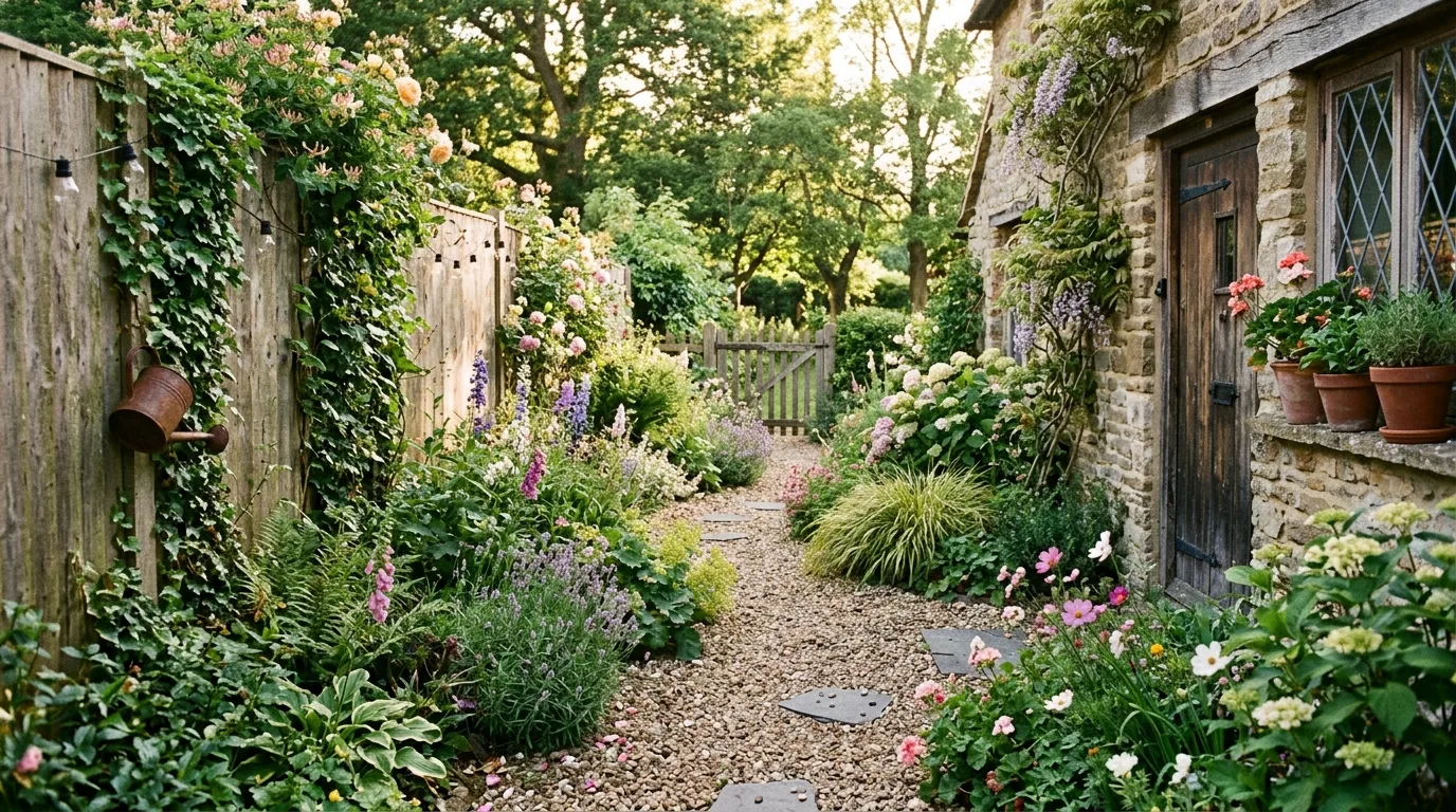 Stone Border Side Yard